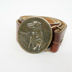Labrado Retriever Solid Bronze Buckle Leather